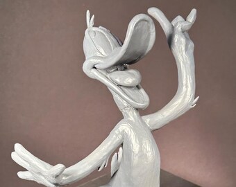 Hand Sculpted Daffy Duck Limited Edition Animation Maquette Cast In Resin