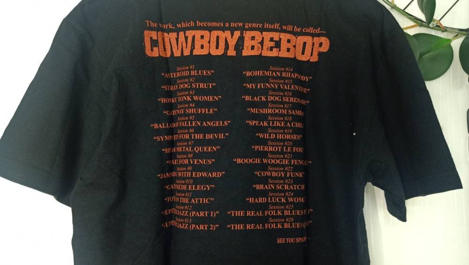 vintage cowboy bebop t shirt