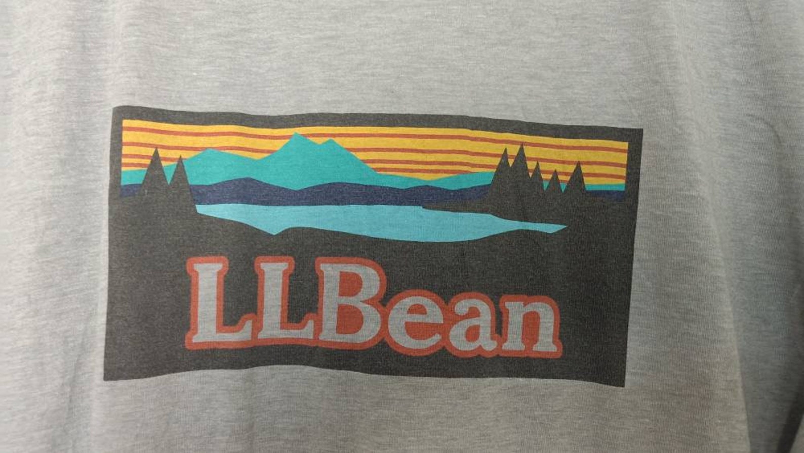 Vintage LL bean tee shirt big logo large size L Etsy