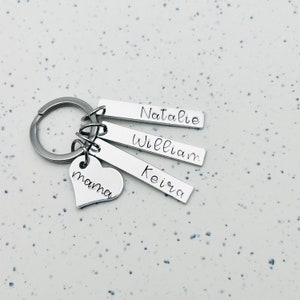 Mama keychain with kids names | mom keychain | gift for mom | name tag keychain | custom name keychain | personalized keychain for mom