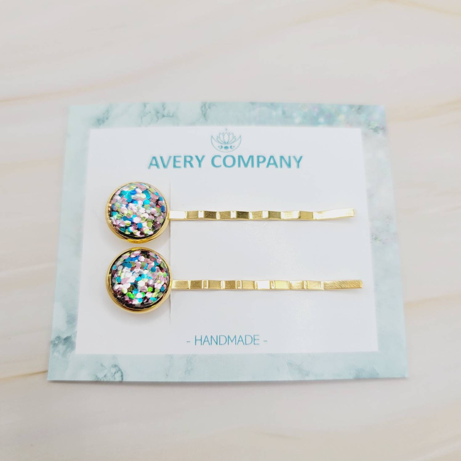 Mixed Glitter Hair Pins Set of 2 Chunky Glitter Bobby Pins Etsy UK