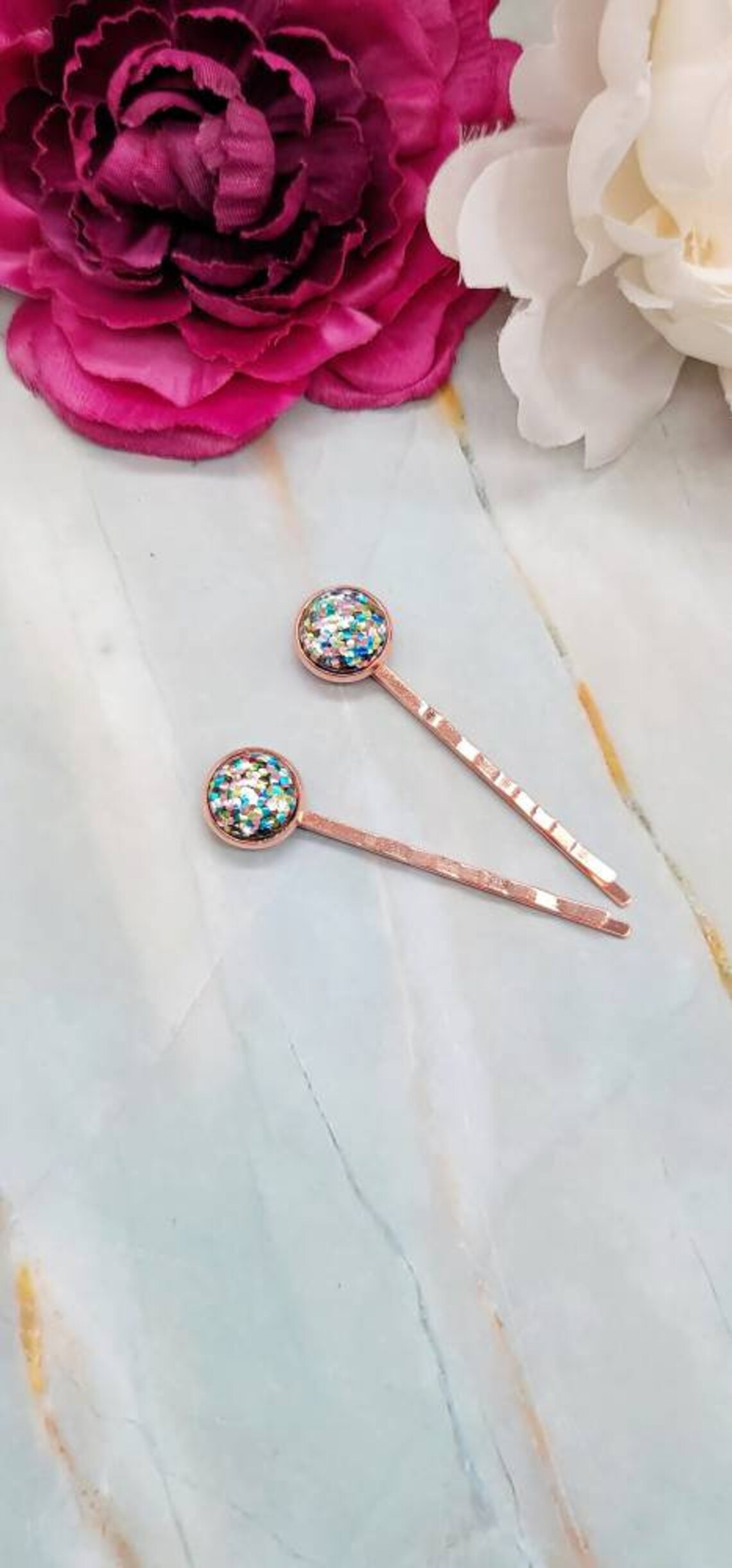 Mixed Glitter Hair Pins Set of 2 Chunky Glitter Bobby Pins Etsy UK