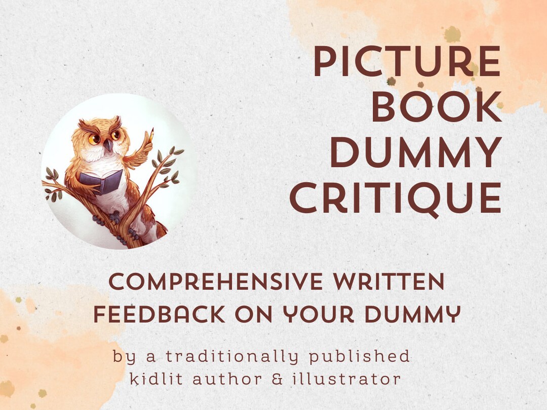 Writing Service for Children's Picture Book Dummy Etsy