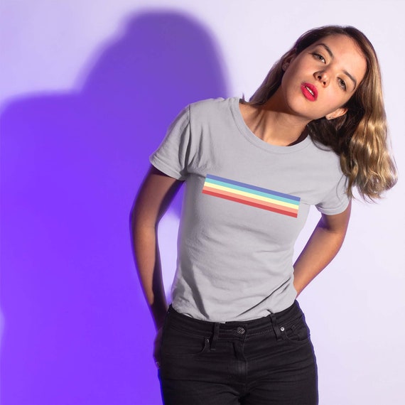 Vintage Rainbow Inspired T-shirts Retro 