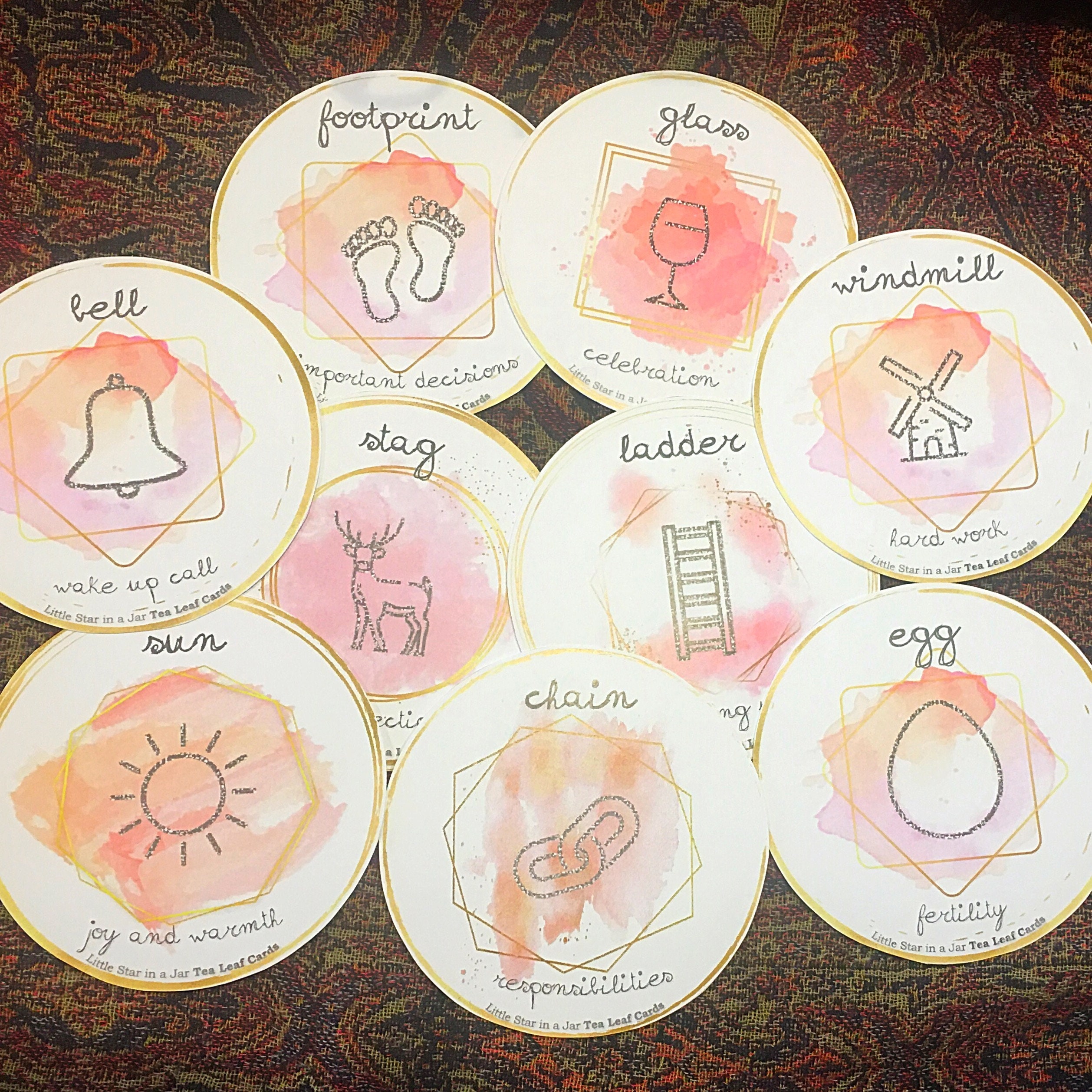 78 Tea Leaf Reading Cards PDF Etsy