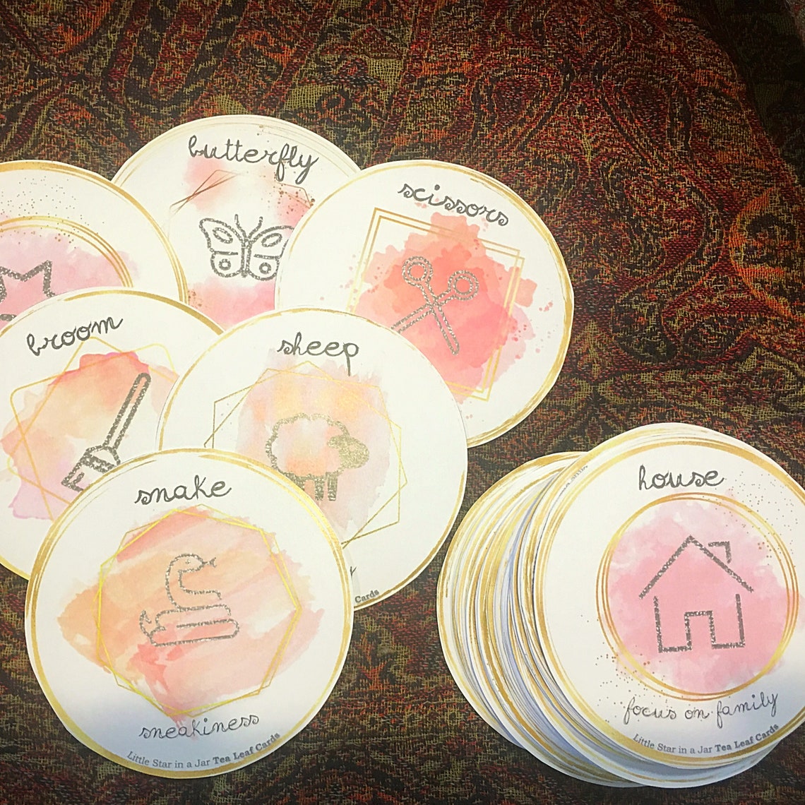 78 Tea Leaf Reading Cards PDF Etsy