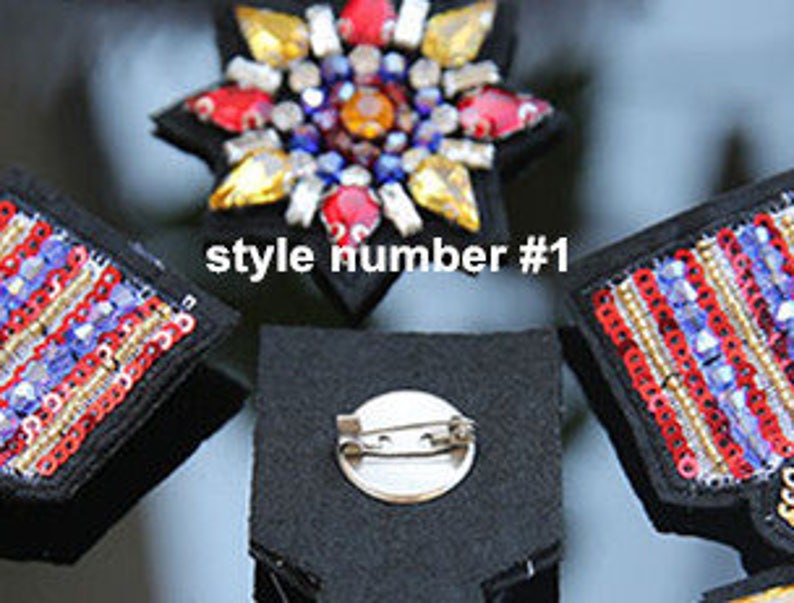 Crystal Beaded Badge Heart Applique Sew on Applique Cloth Etsy