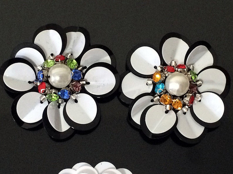 beaded flower applique