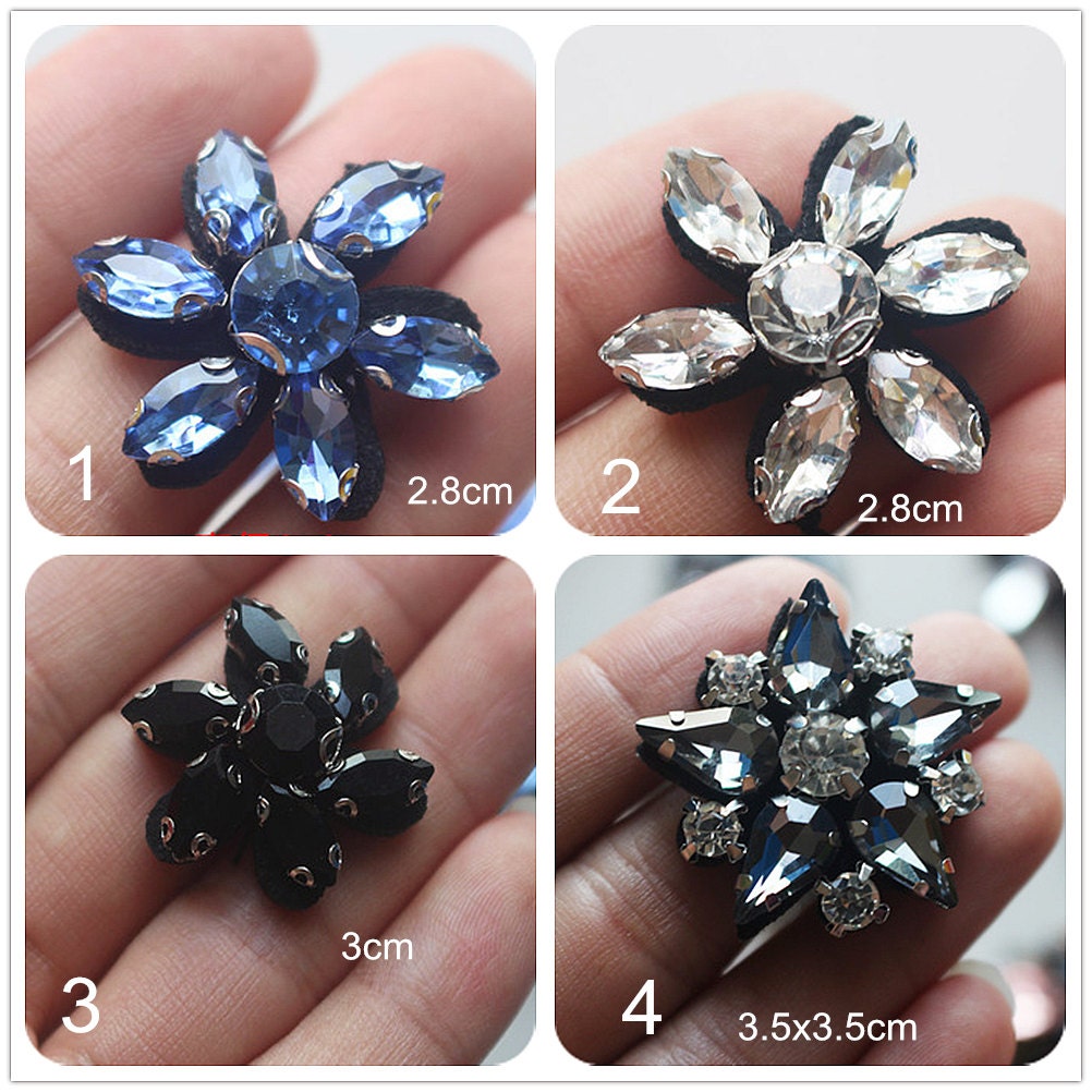 Perles Bouton Cristal Milflores 6x3 Mm Noir X20 – Bijoux DIY