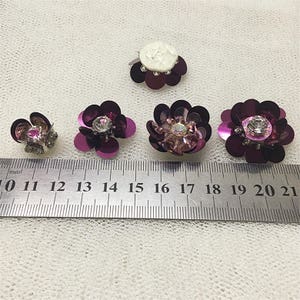 Acheter 1 paire de broderies appliquées en dentelle 3D, garniture en tissu floral, Motif de couture artisanal, patchs DIY