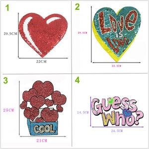 Parche con aplique de letras y corazón de amor con cuentas de lentejuelas, parche de tela genial, chaqueta DIY, bolso de tela decorativo para fiesta, suministro de accesorios
