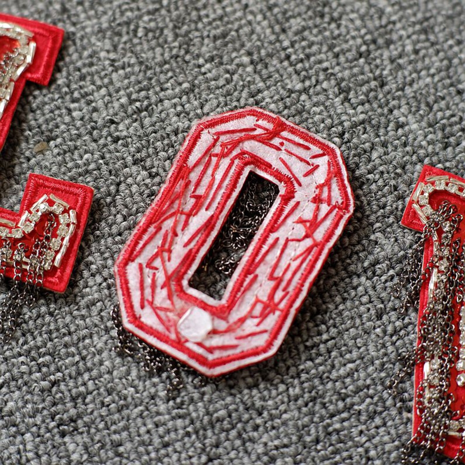 One set of Crystal Tassels Beaded Letters English letter LOVE Etsy