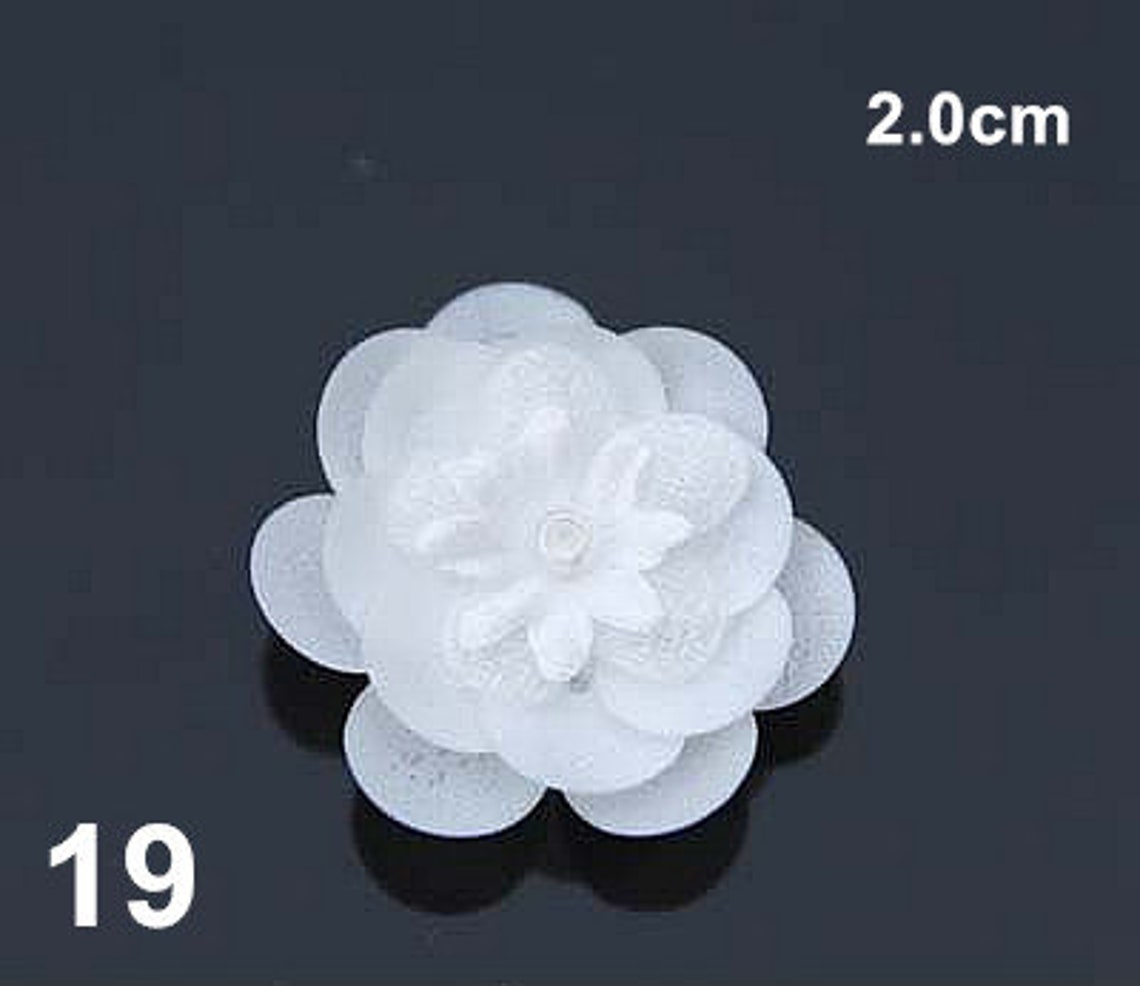 20 Pcs Silver Sequin Flower Appliques - 1.25 Inch, Sew-On Patches For DIY Crafts - View #5