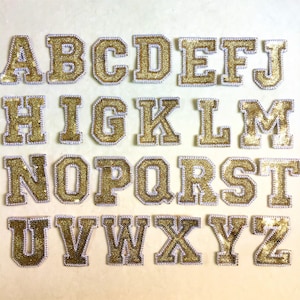 Lentejuelas Carta Inglesa Letras Applique tela Parche DIY Chaqueta Camiseta de tela de mano accesorio Suministro artesanal