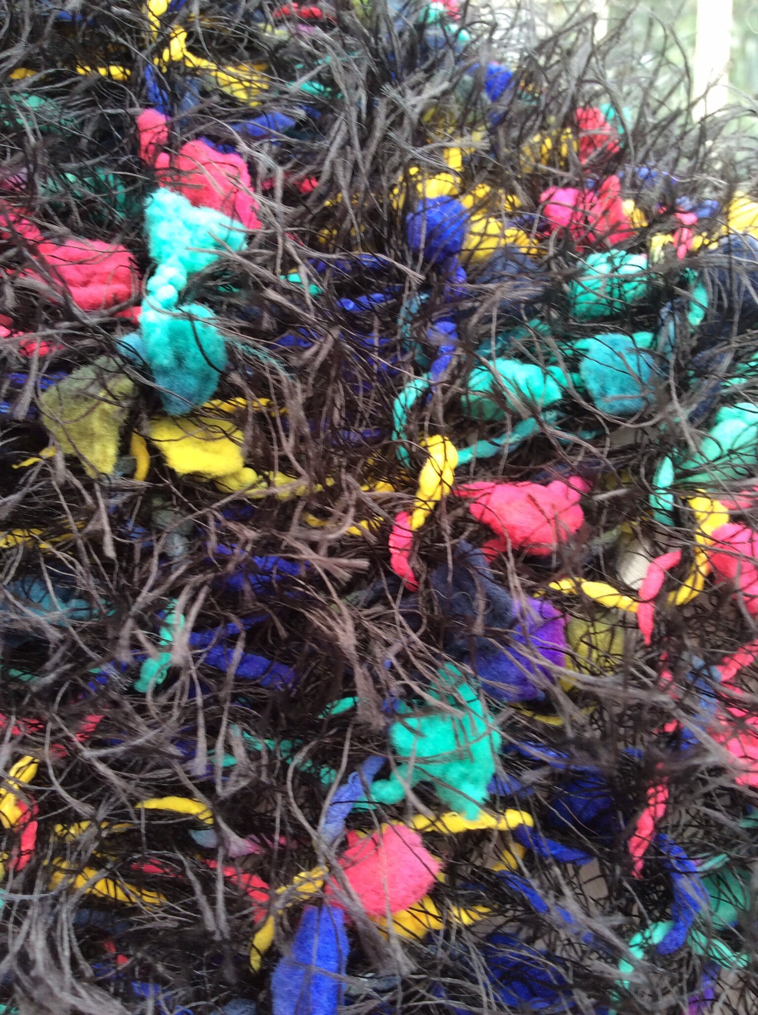 black boa scarf