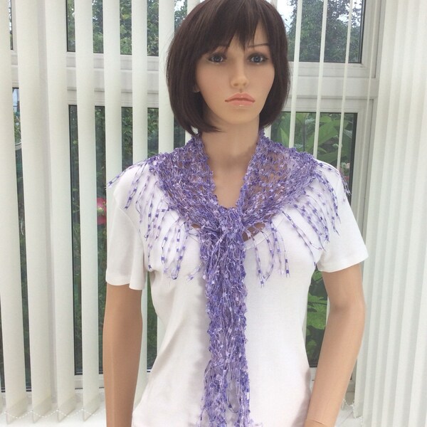 LONG SKINNY SCARF LAVENDER EVER AFTER main image 1