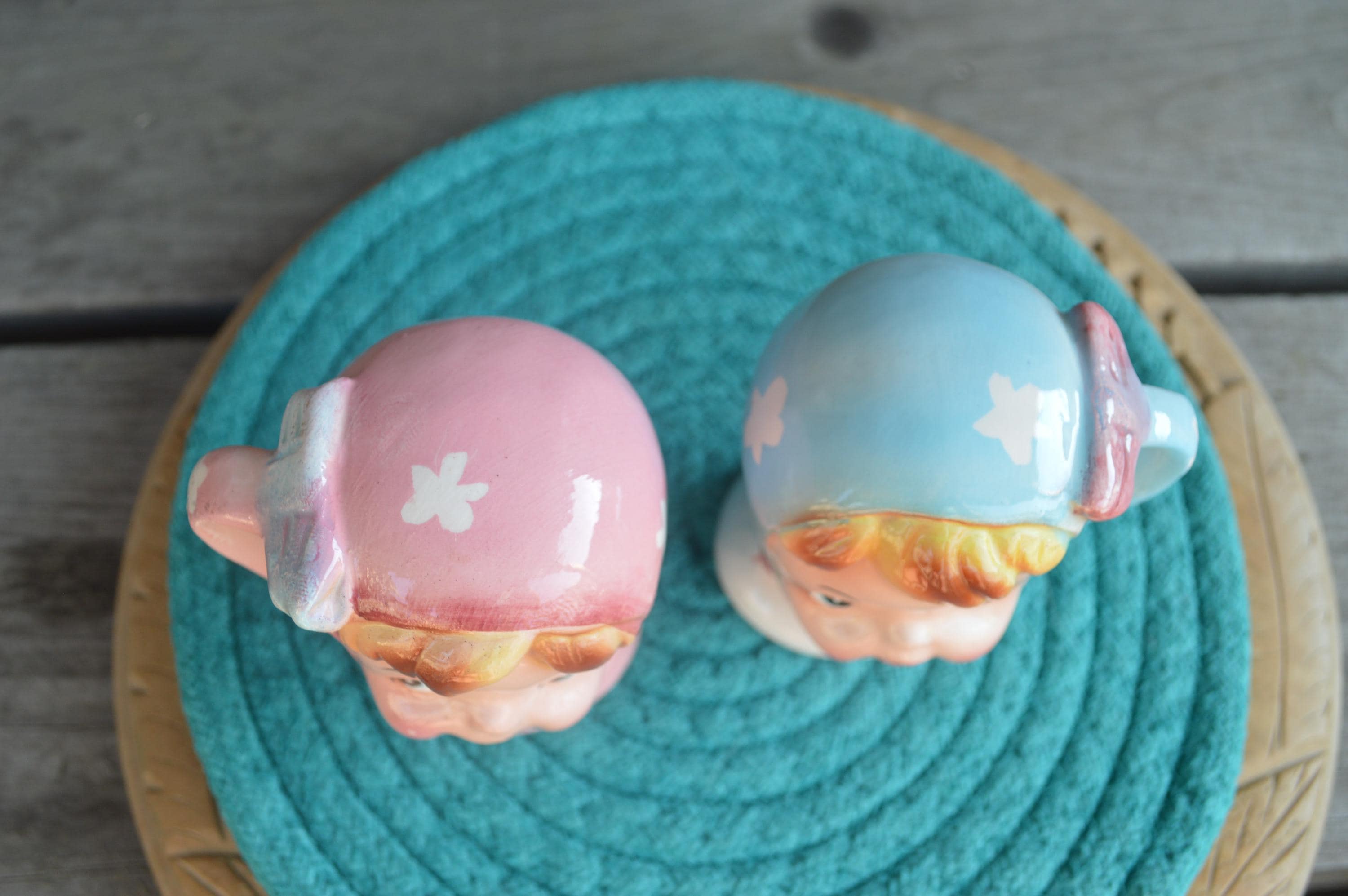 Napco Miss Cutie pie ナプコ　ミスキュートパイ Vintage…napco…ceramic Miss Cutie Pie…salt/pepper Shaker Set