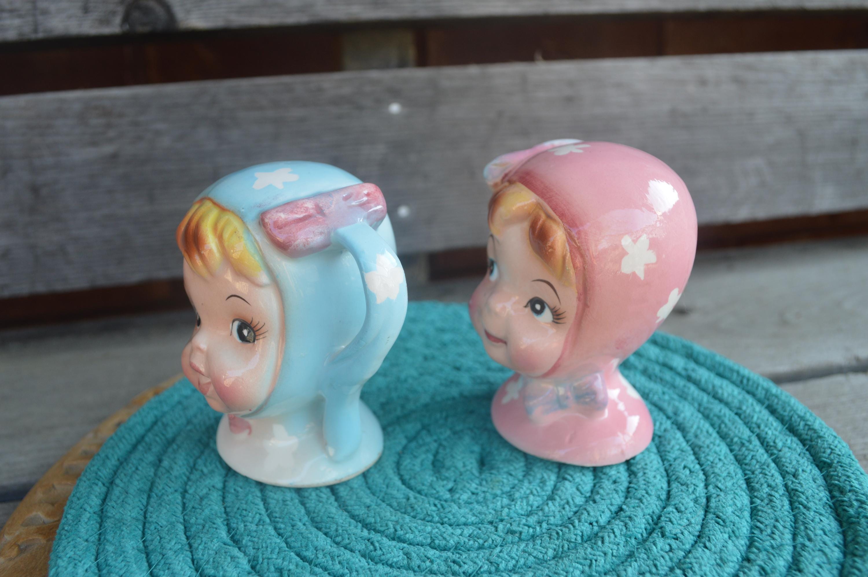 Napco Miss Cutie pie ナプコ　ミスキュートパイ Vintage…napco…ceramic Miss Cutie Pie…salt/pepper Shaker Set