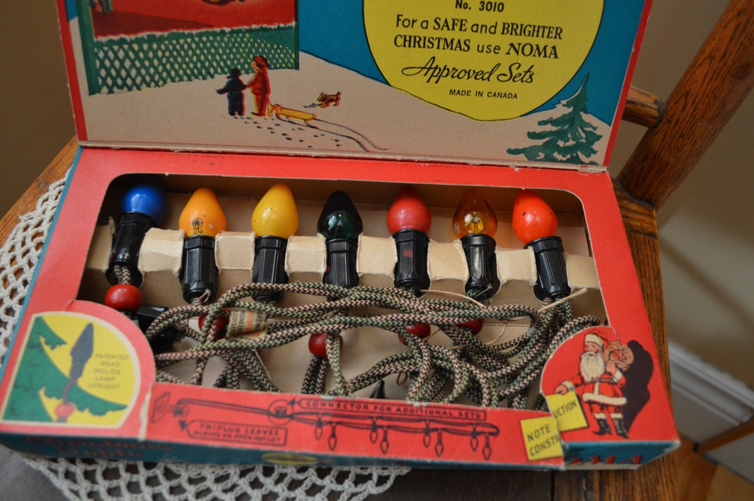 Vintage Noma Christmas Light Set Boxed Noma Lights Genuine Etsy