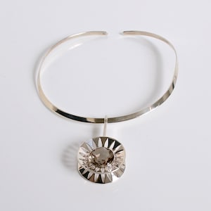 Stunning Sterling Silver & Rock Crystal Pendant