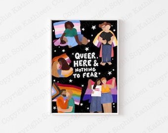 Queer Pride Art Print: LGBTQ+ Illustration Print