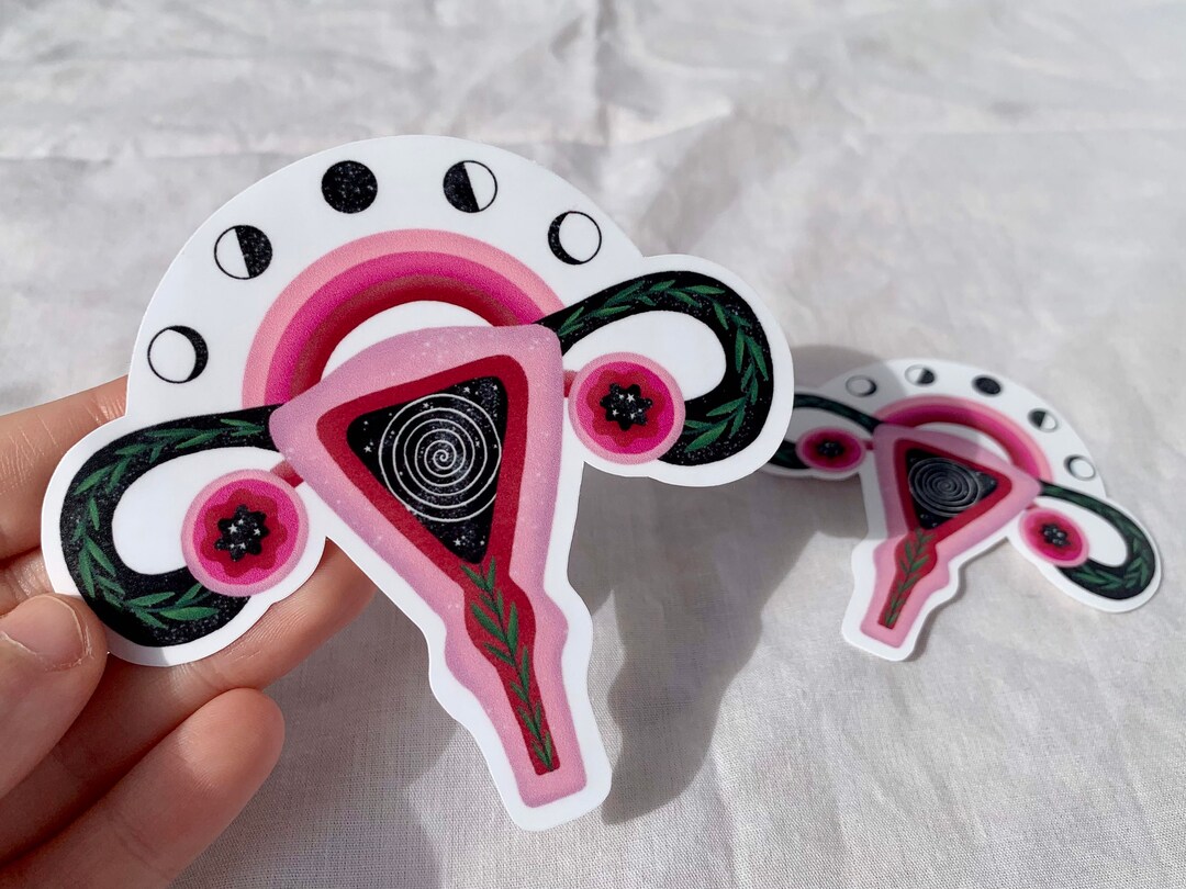 Womb Power Die Cut Vinyl Sticker / Feminine Energy / Uterus Art ...