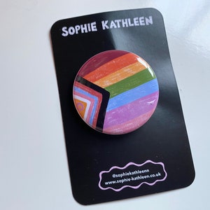 LGBTQ flag badge / Metal LGBTQ badge / LGBTQ Pride badge / Pride badge / Queer pride badge image 7
