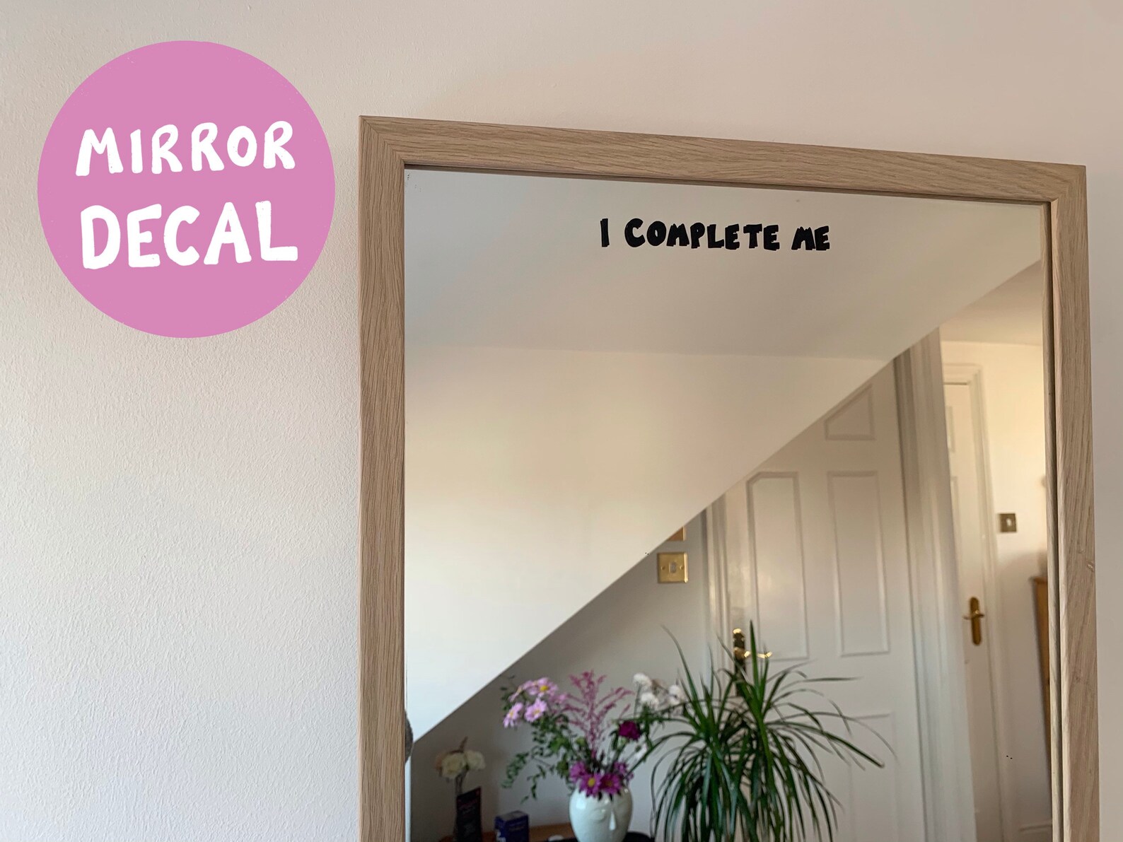 I Complete Me Mirror Decal / Positive Affirmations / Self Love Etsy UK