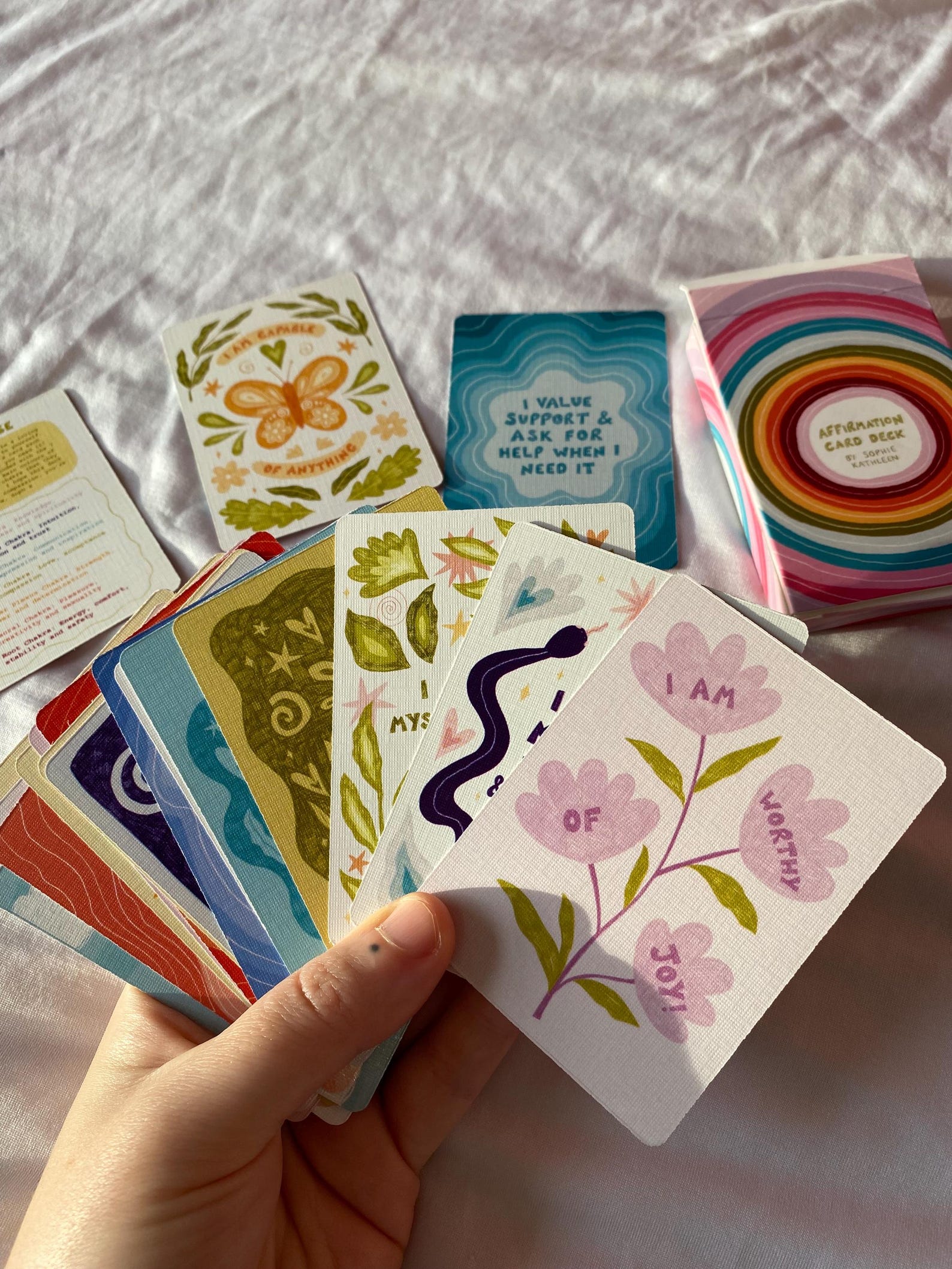 Illustrated Affirmation Card Deck: Positive Affirmation Cards - Etsy