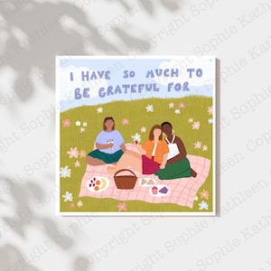 Queer Picnic Art Print: Sapphic Pride, LGBTQ+ Wall Decor