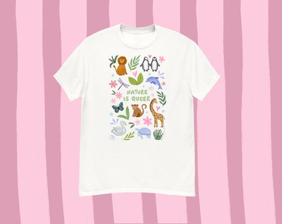 Queer Nature T-Shirt: LGBTQ+ Animals Graphic Tee