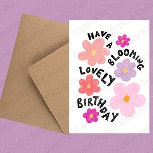 Happy Birthday Öko-Grusskarte mit Umschlag / Geburtstagskarte / Geburtstagskarte / Recycling-Karte / Regenbogen-Karte