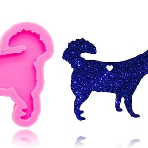 Husky/Malamute/Akita  - Shiny Silicone MOLD ONLY / Family Dog / Mementos / Key Chains / Fur Babies DIY Jewelry