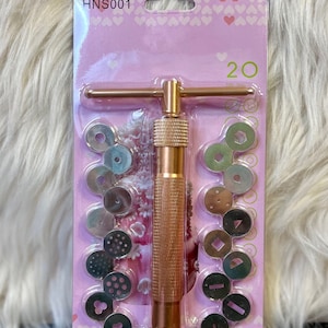 Extruder Set with 20 Discs - Rose Gold Craft Tool / Fondant Sugar Paste / Polymer Clay / Metal / Cake Sculpture / Resin Art