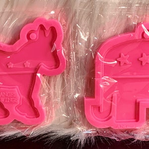 Schlüsselanhänger Elefant oder Esel / Wahljahr / Wählen Sie 1 oder beides!