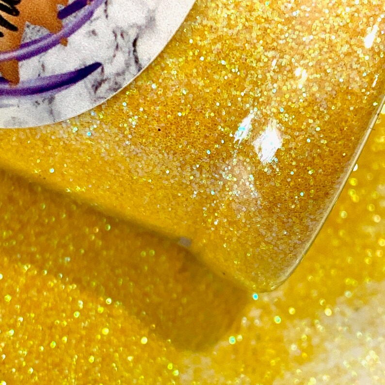 SUNFLOWER Extra FINE Glitter / Iridescent Yellow Translucent / Etsy