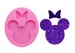 SMALL MOUSE with Bow Mold - Shiny Silicone / Phone Grip Bling / Small Badge Reels / Wax Melts / Food Safe 