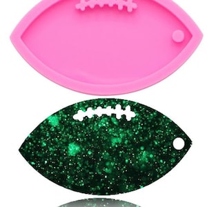 Football Mold - Shiny Silicone MOLD ONLY / DIY Jewelry / Mementos / Key Chain / Home Team Spirit