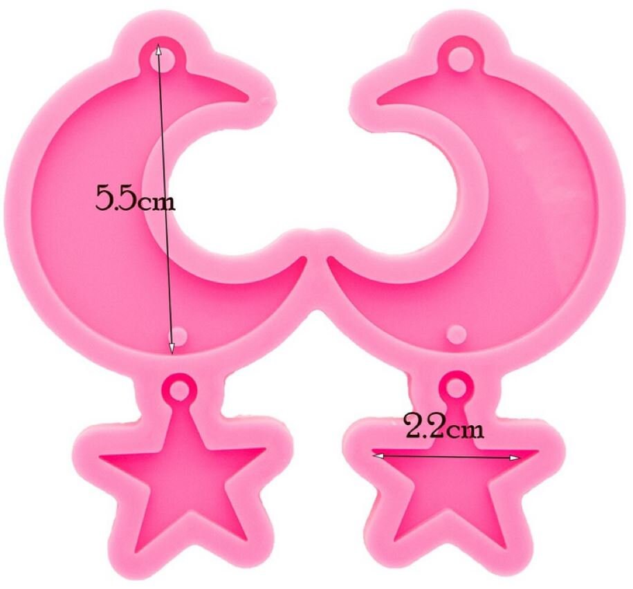HEART Molds Shiny Silicone / Food Safe / Mementos of Love / 2 Sizes Pet Tag  or Key Chain / Choose One or Both 