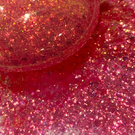 STELLA Fuchsia Pink Chunky Glitter Mix, 2 Oz Shaker, Polyester