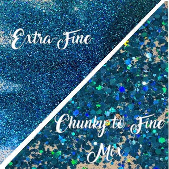 Bright Creations Blue Fine Holographic Glitter For Slime, Resin