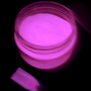 Glow-in-the-Dark Powder PINK to HOT PINK Pigment Resin Dye Resin Art Additive Custom Nail Dip Art D I Y Resin Jewelry Pigment Slime Colorant Bild 1