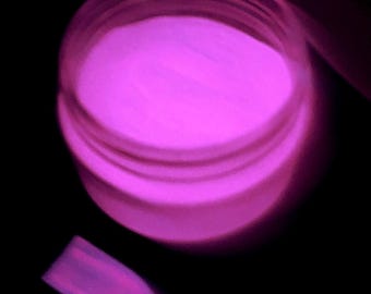 Glow-in-the-Dark Powder PINK to HOT PINK Pigment Resin Dye Resin Art Additive Custom Nail Dip Art D I Y Resin Jewelry Pigment Slime Colorant