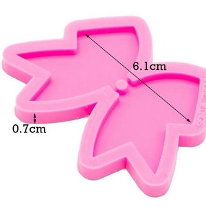 Ribbon Bow Mold - Shiny Silicone MOLD ONLY / Cheerleader / Cheer Squad Mementos / D I Y Jewelry Key Chains