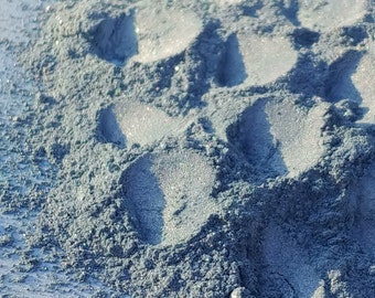 CAMELOT Mica Powder - Blue Gray Shimmer Powder Nail Art Resin Art Pigment Geode DIY Jewelry