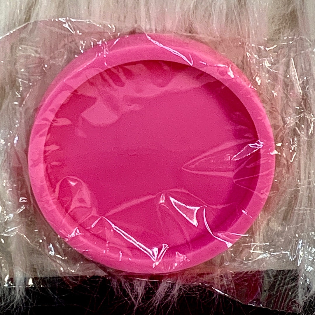 Round Disc Mold Shiny Silicone / 21/4 X 1/4 Inch Deep/ DIY Vacation