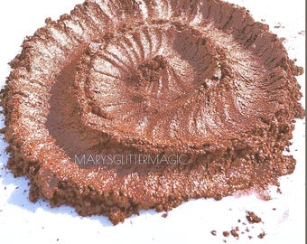 Rosewood Pigmented Mica Powder - Terracotta Colored Shimmer Powder Nail Art Geode Resin Art Wax Melt Dye DIY Jewelry Pigment Burnt Orange