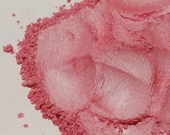 Rose Garden Mica Powder - Pigmented Coral Rose Colored Shimmer Powder Nail Art Resin Art Geodes Wax Melts DIY Jewelry