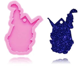 State of West Virginia Mold - Shiny Silicone / DIY Jewelry / Mementos / Football Season Team / Ornaments / Key Chain / Home State Pride