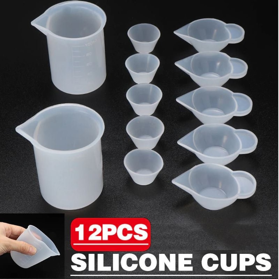 SILICONE MEASURING CUP 100 Ml Craft Tools Reusable Measuring Cup-epoxy Cup, Liquid  Measuring Cup, Easy Pour Cup 